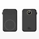 10 000 mAh powerbankas su integruotais kabeliais